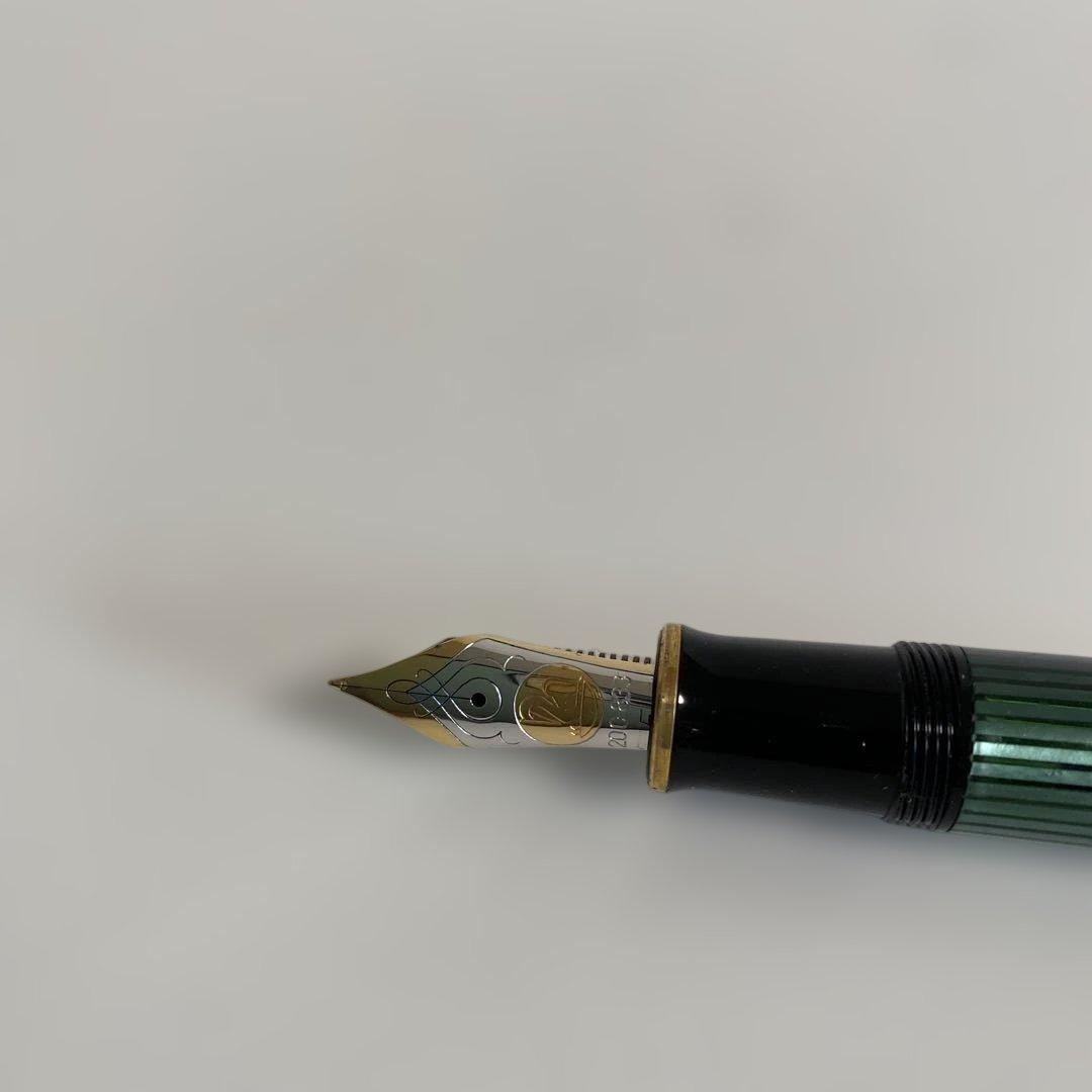 【レア限定品】Pelikan 万年筆 丸善120周年記念 スーベレーン緑縞