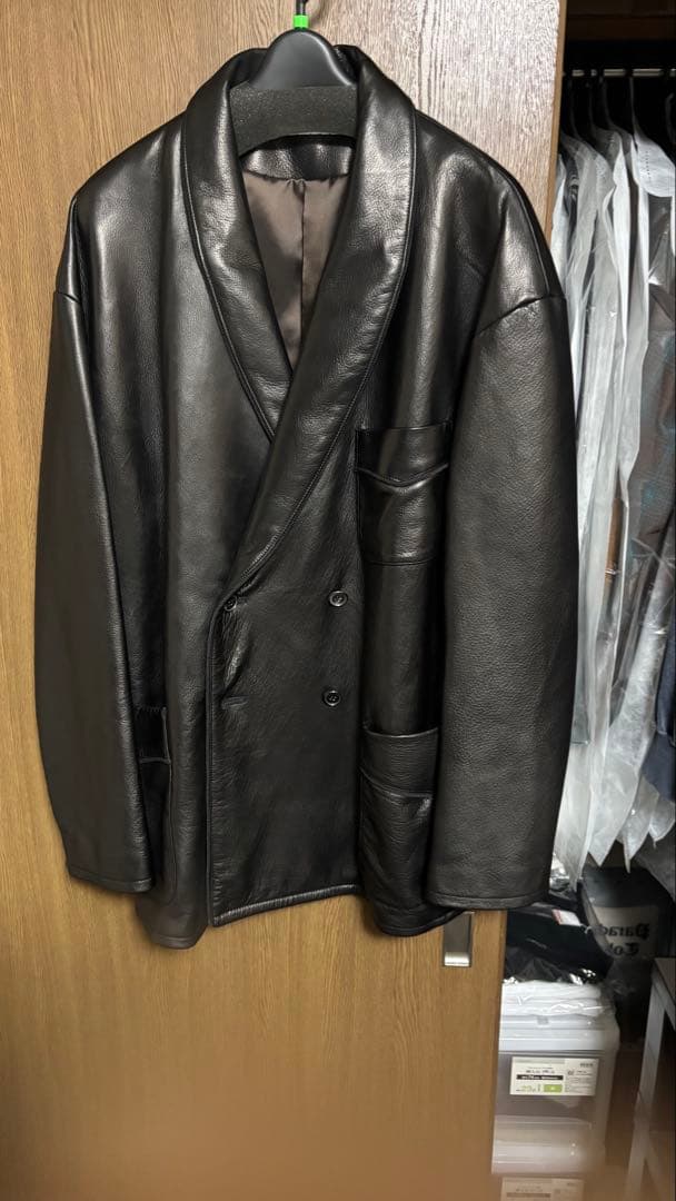 ジャケット・アウター exodus 25SS LEATHER SMOKING JACKET