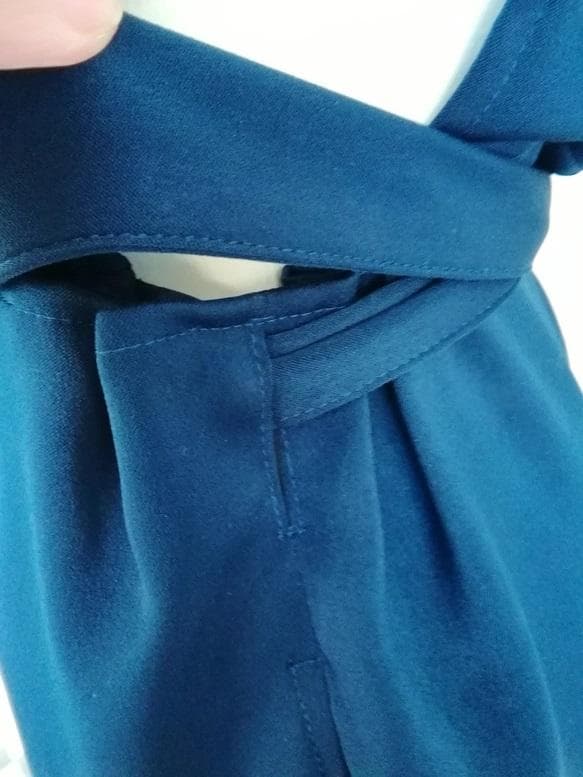 Mサイズ 1枚限定セール ネイビー 茶道お稽古用エプロン127100-35-M