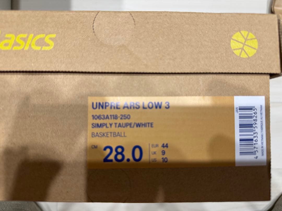 asics ballaholic unpre ars low 3 28 新品