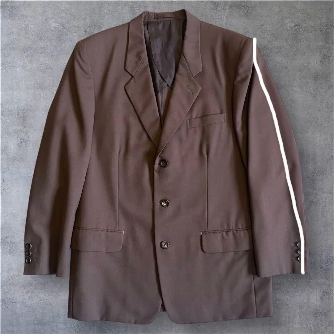 ◆美品◆COMME CA DE MODE MENスーツ　背抜き　ウール　ブラウン
