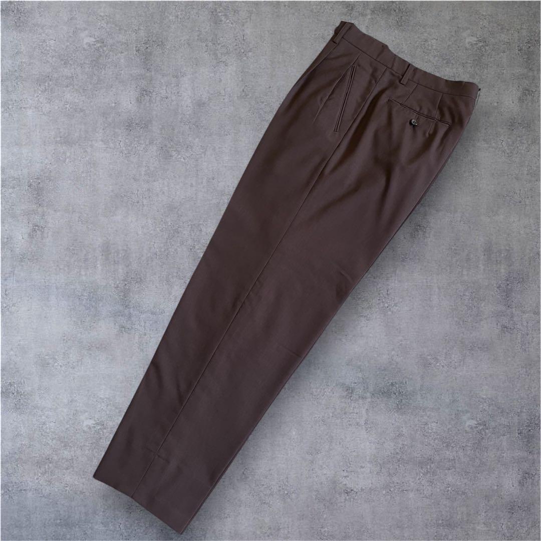 ◆美品◆COMME CA DE MODE MENスーツ　背抜き　ウール　ブラウン