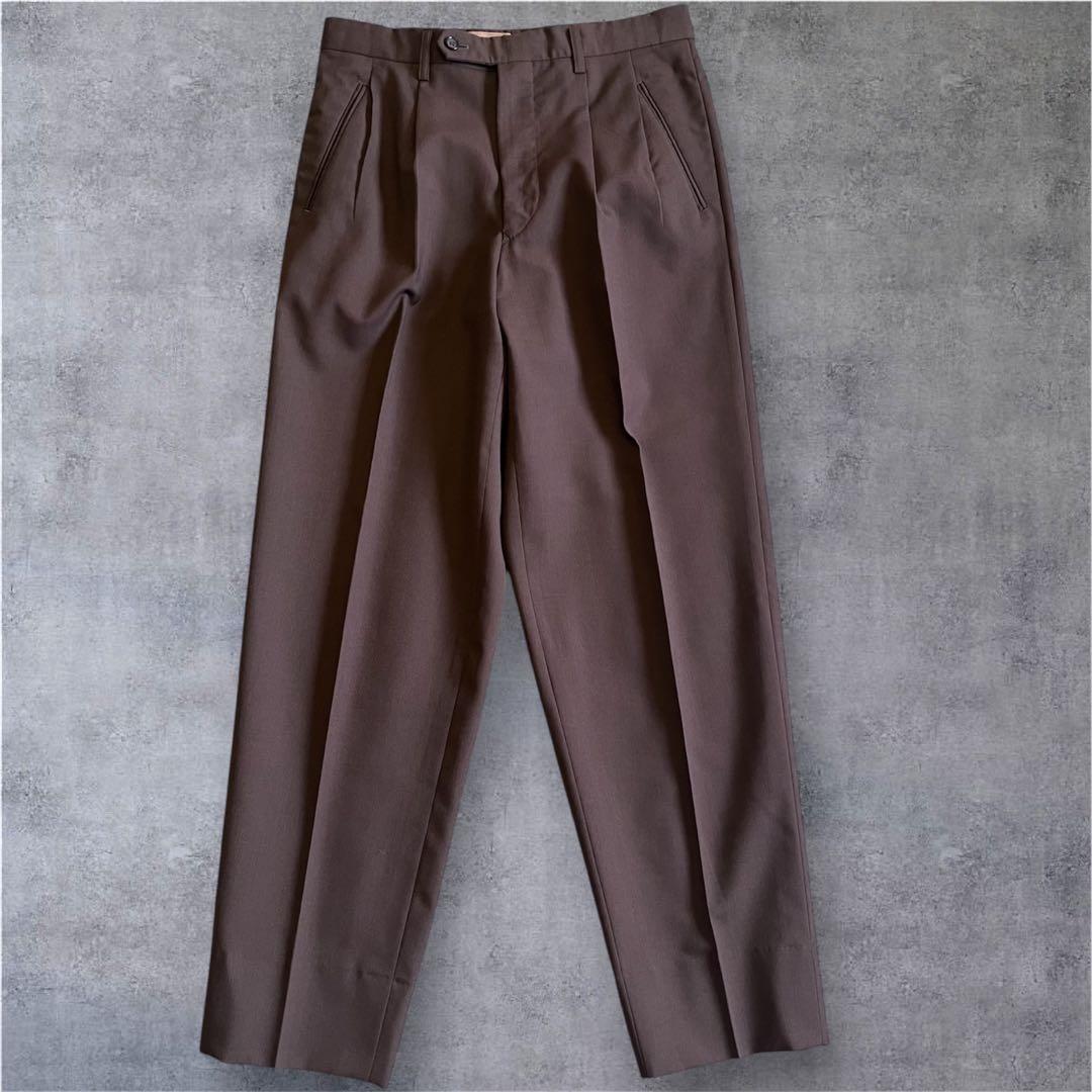 ◆美品◆COMME CA DE MODE MENスーツ　背抜き　ウール　ブラウン