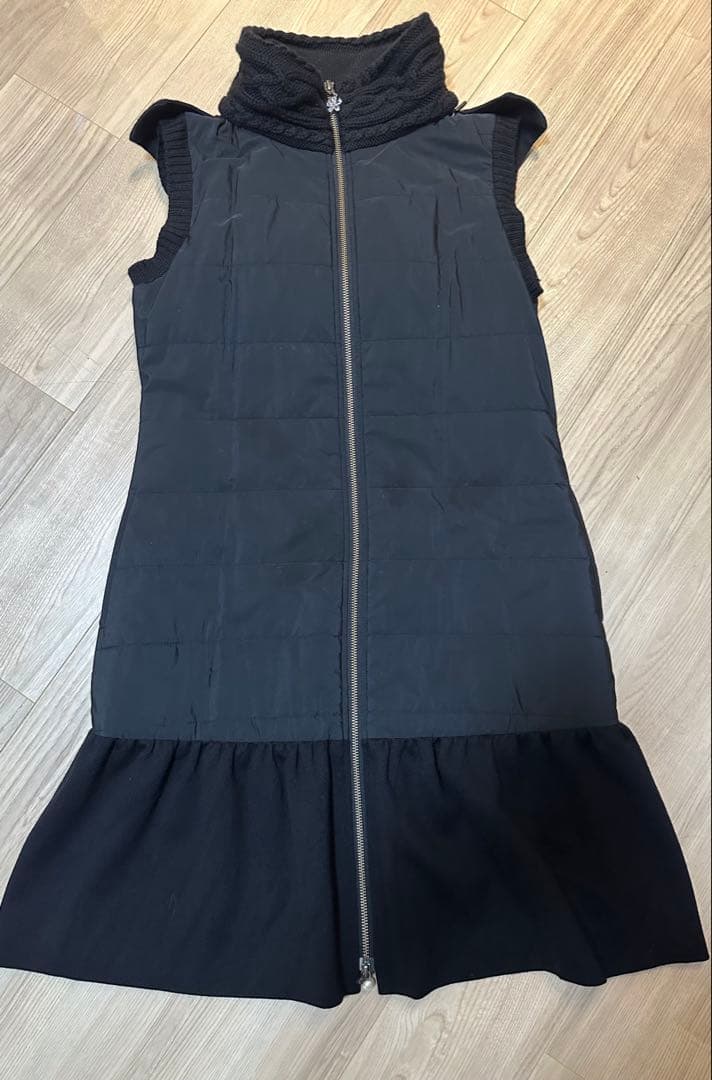 Rene 中綿　ジレ　ワンピース　ジャンパースカート