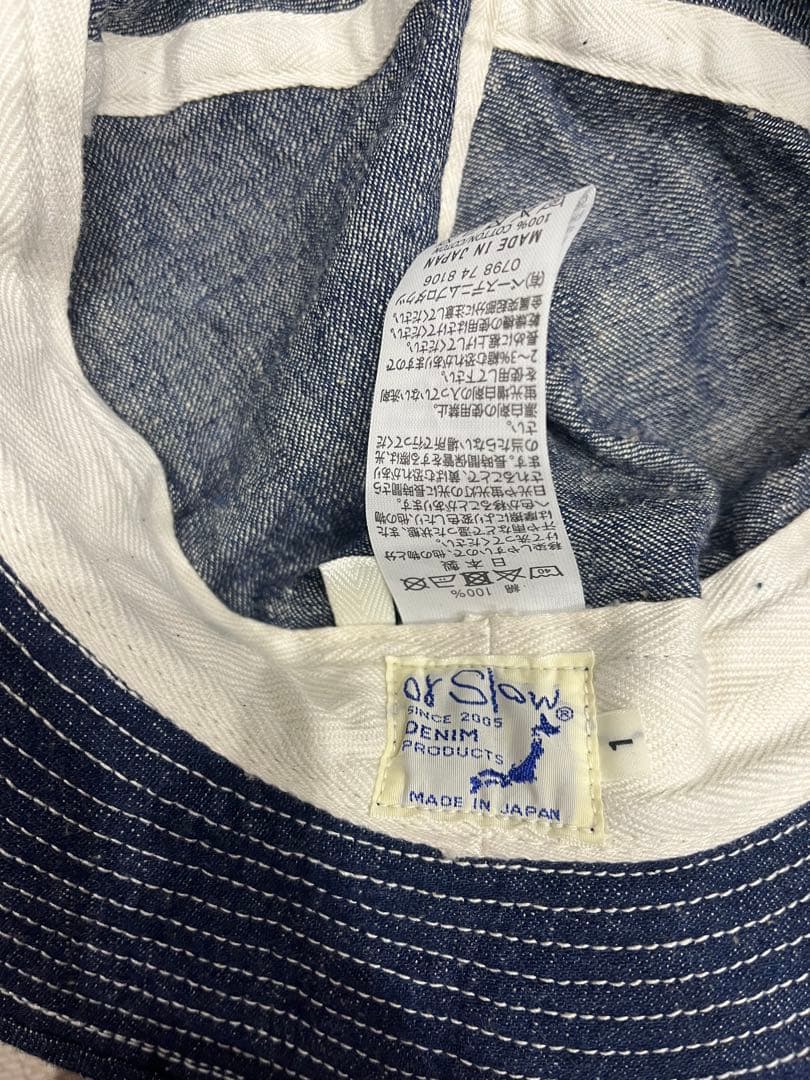 オアスロウ orSlow US NAVY DENIM HAT デニム ハット