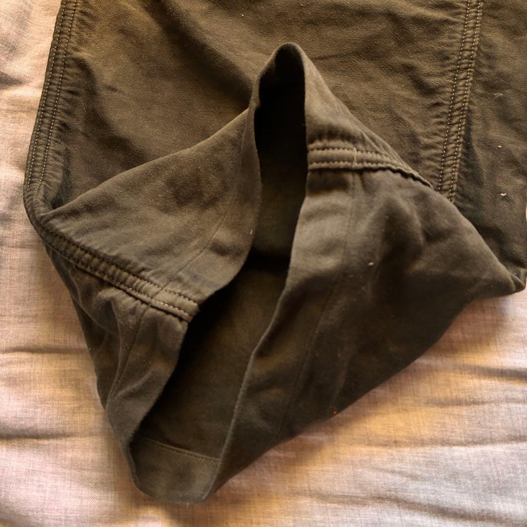 オーベルジュ　コットンモールスキンカーゴパンツ　カーキ44