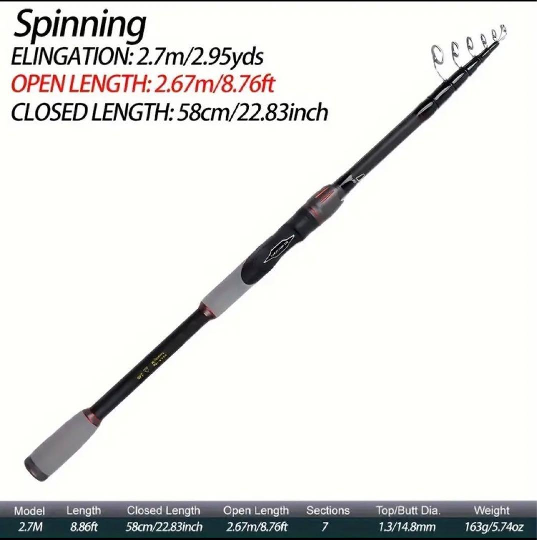 SHIMANO FX C3000 コンパクトロッド 270cm
