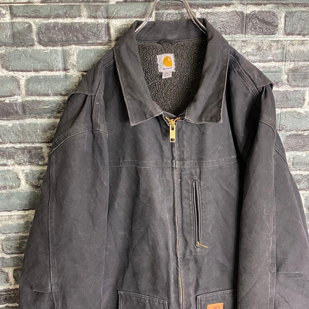 R*I様 カーハート リッジコート 90s XL ブラック 墨黒 ビッグシルエッ
