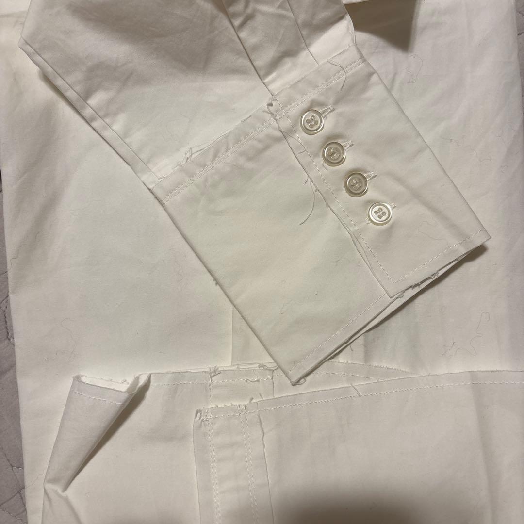 anuke Volume Ribbon Shirts ホワイト