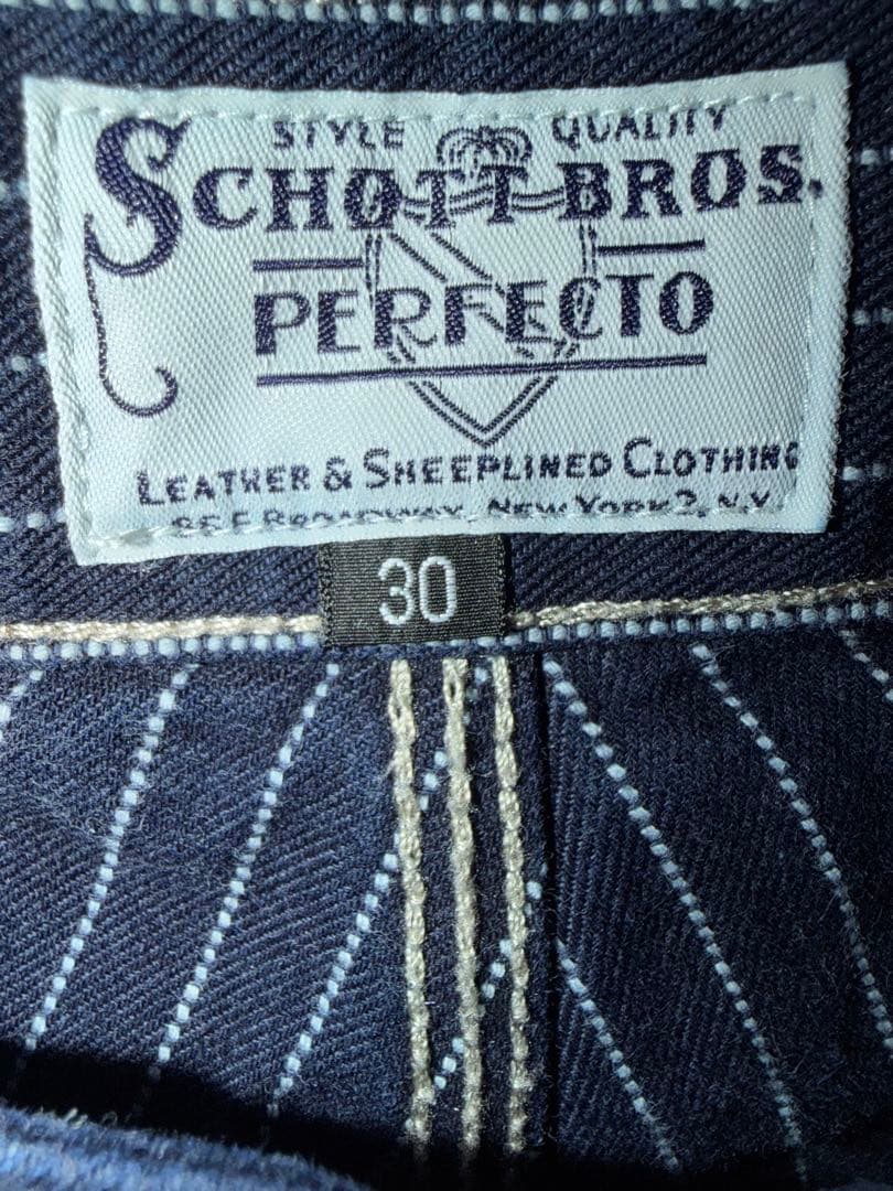 schott ヒッコリーデニム　ネイビー　30