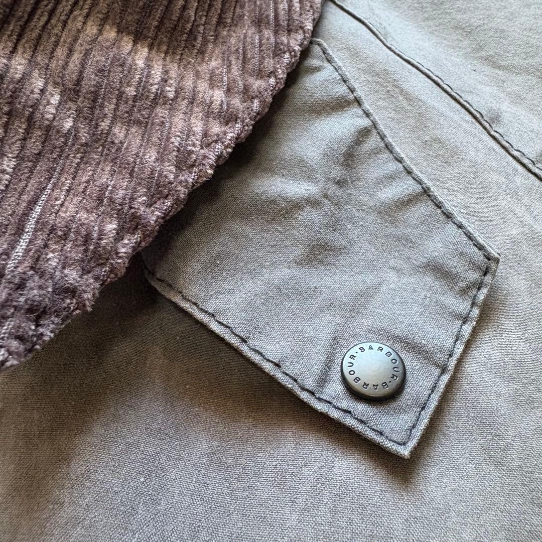 【雰囲気◎】Barbour バブアー トランスポート オイル抜き 36 グレー