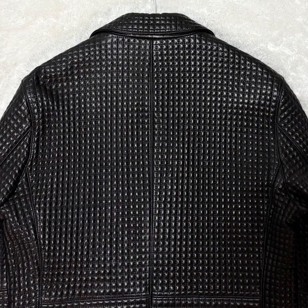 【極美品】g-stage ラムレザー テーラードジャケット キルティング 希少