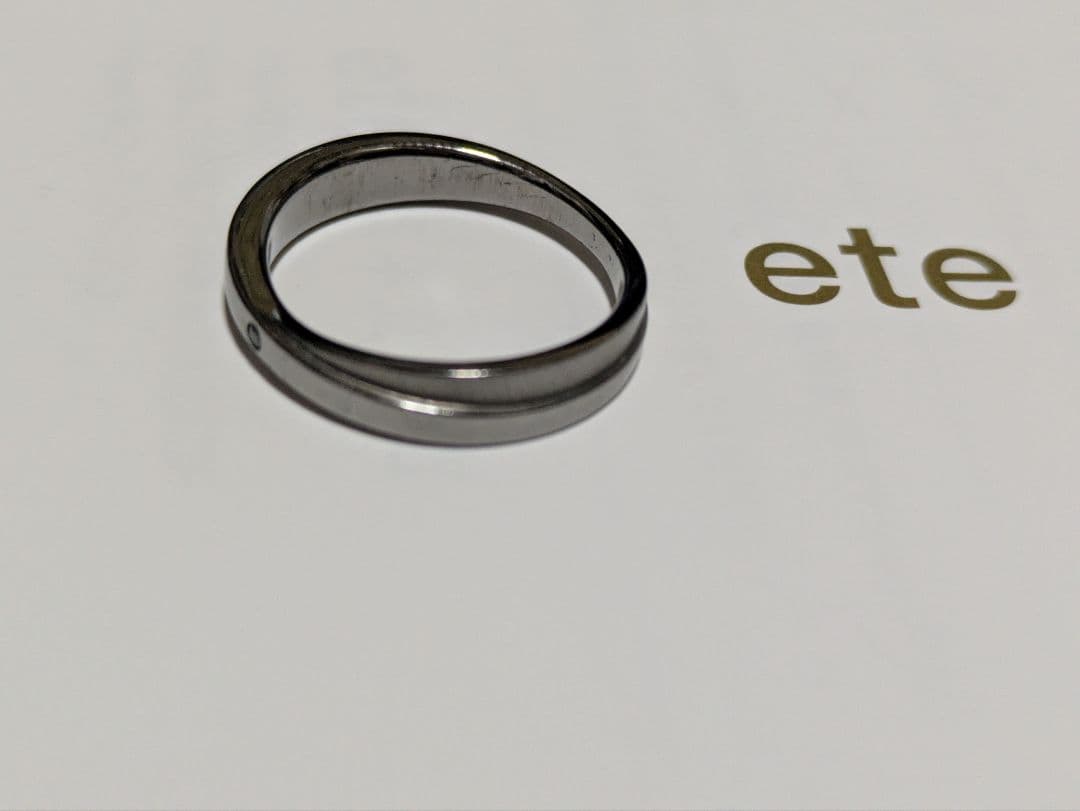 ete ブラックダイヤモンド クロスリング 13号