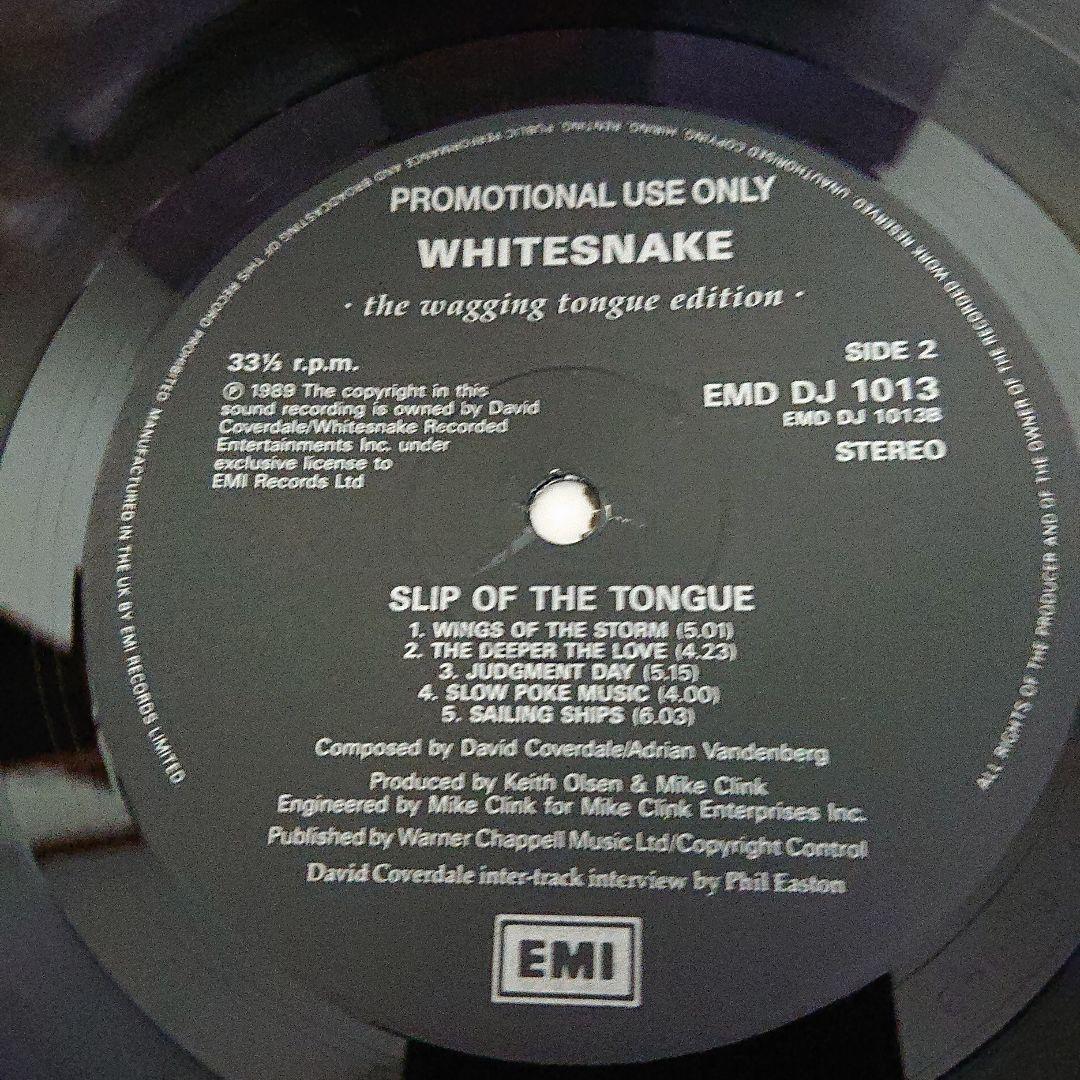 【英国プロモ盤！！】Whitesnake/Slip of the Tongue