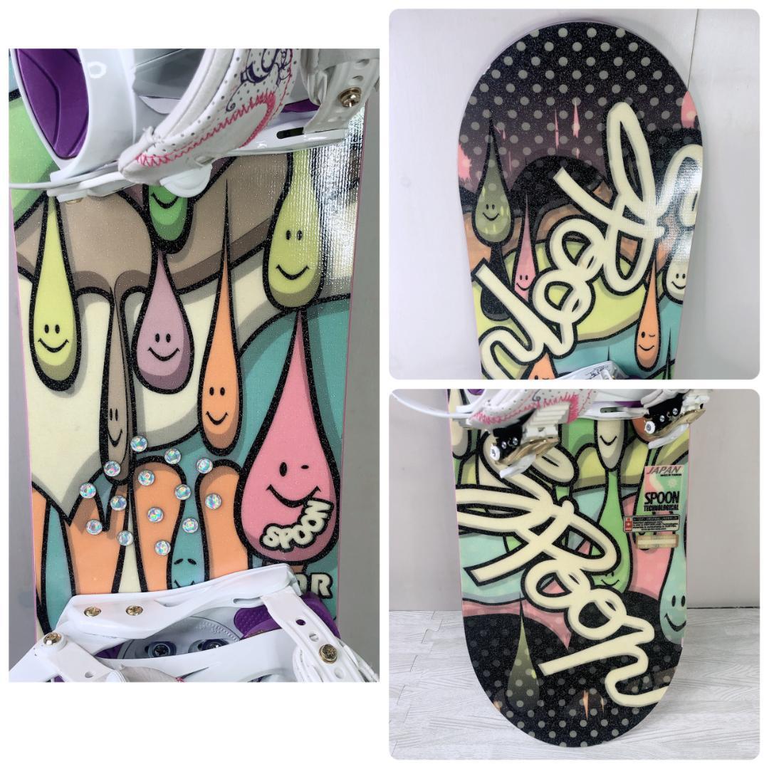 Spoon TEAR 138cm Mサイズ　スノーボード　2点セット　レディース