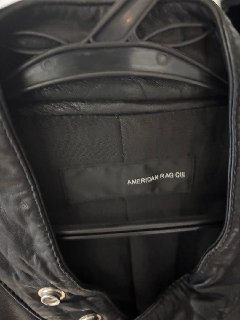 AMERICAN RAG CIE ブラックレザーシングルライダース