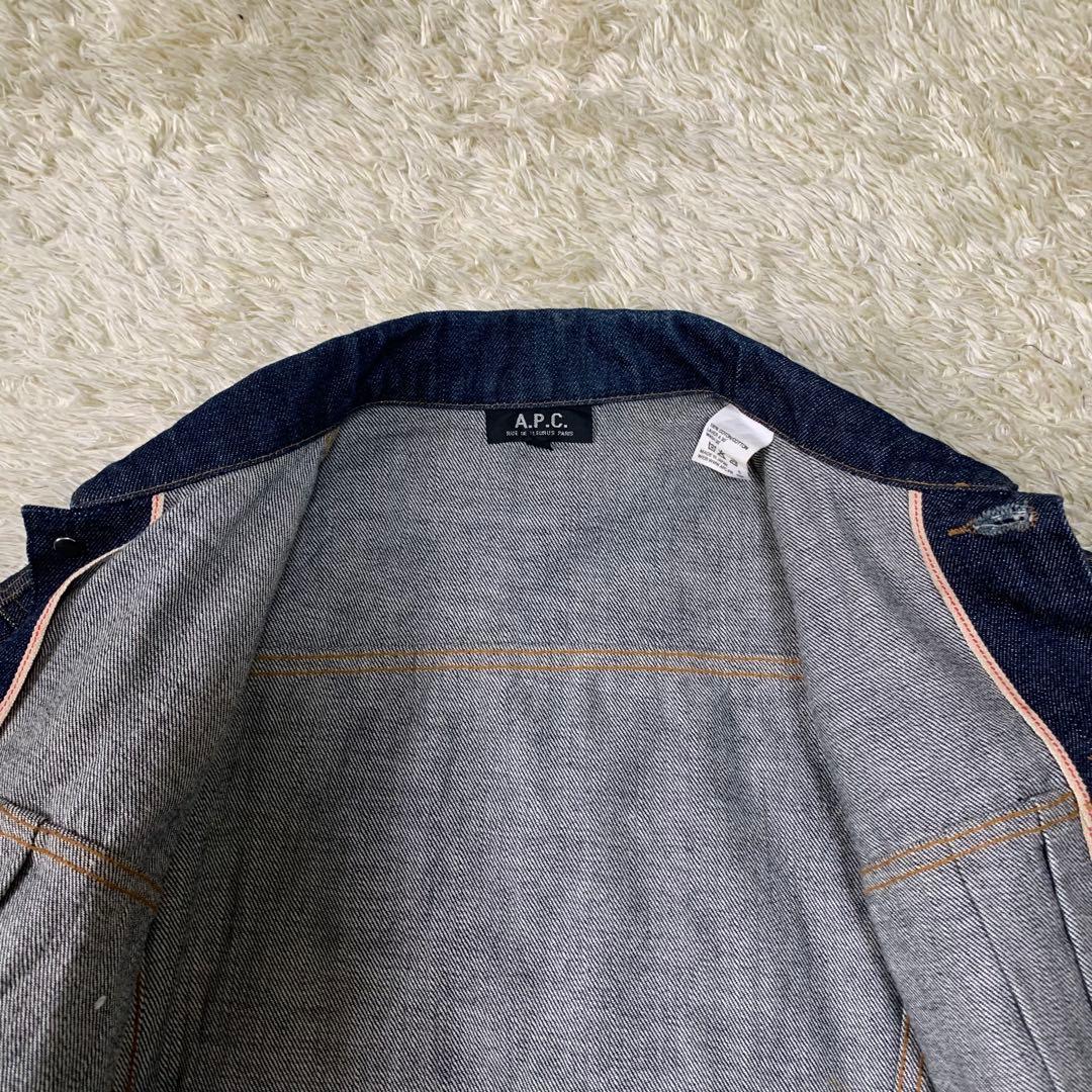 A.P.C. デニムジャケット 2nd イースト期 日本製 赤耳 L相当 90s