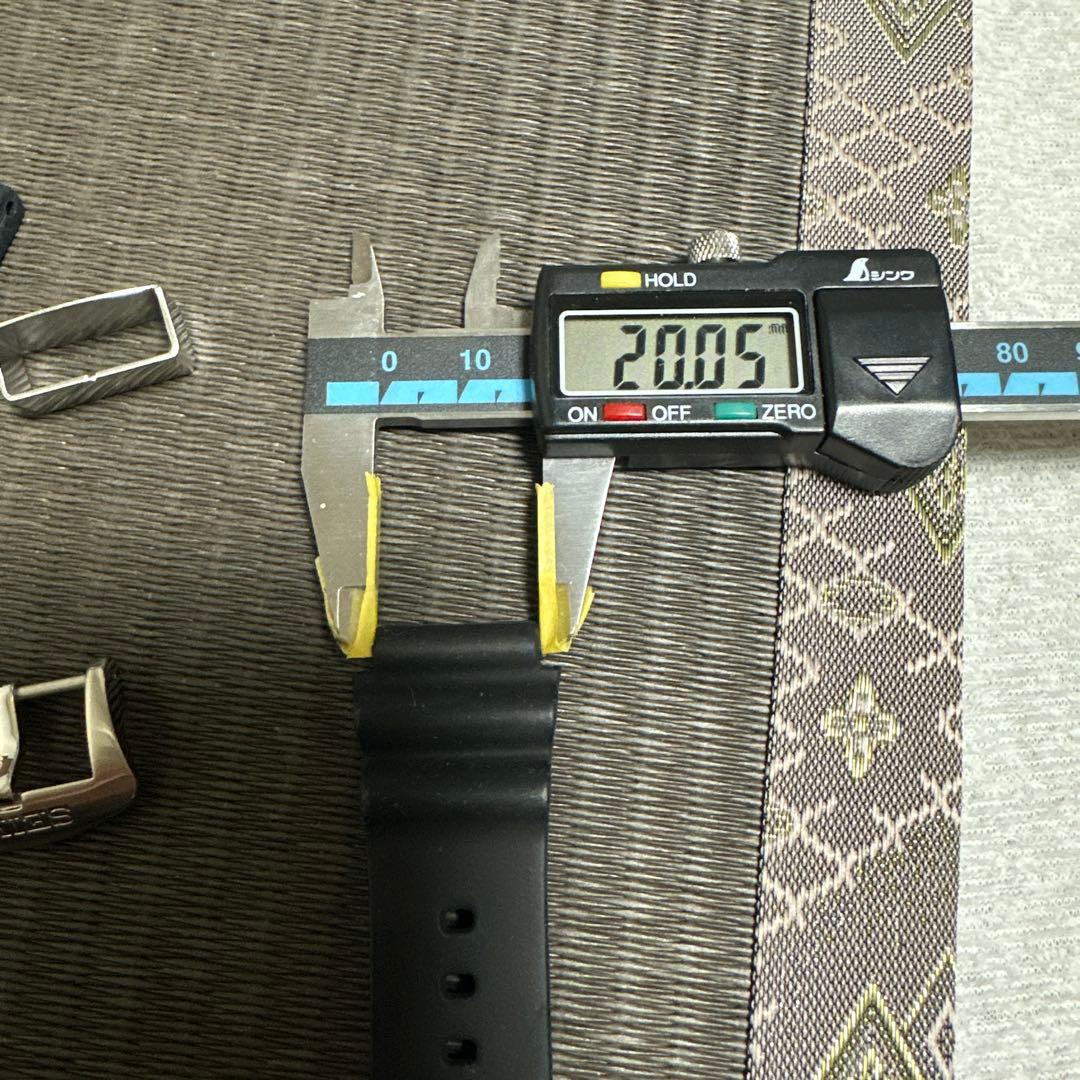 SEIKO純正バックル付きシリコンラバーバンド