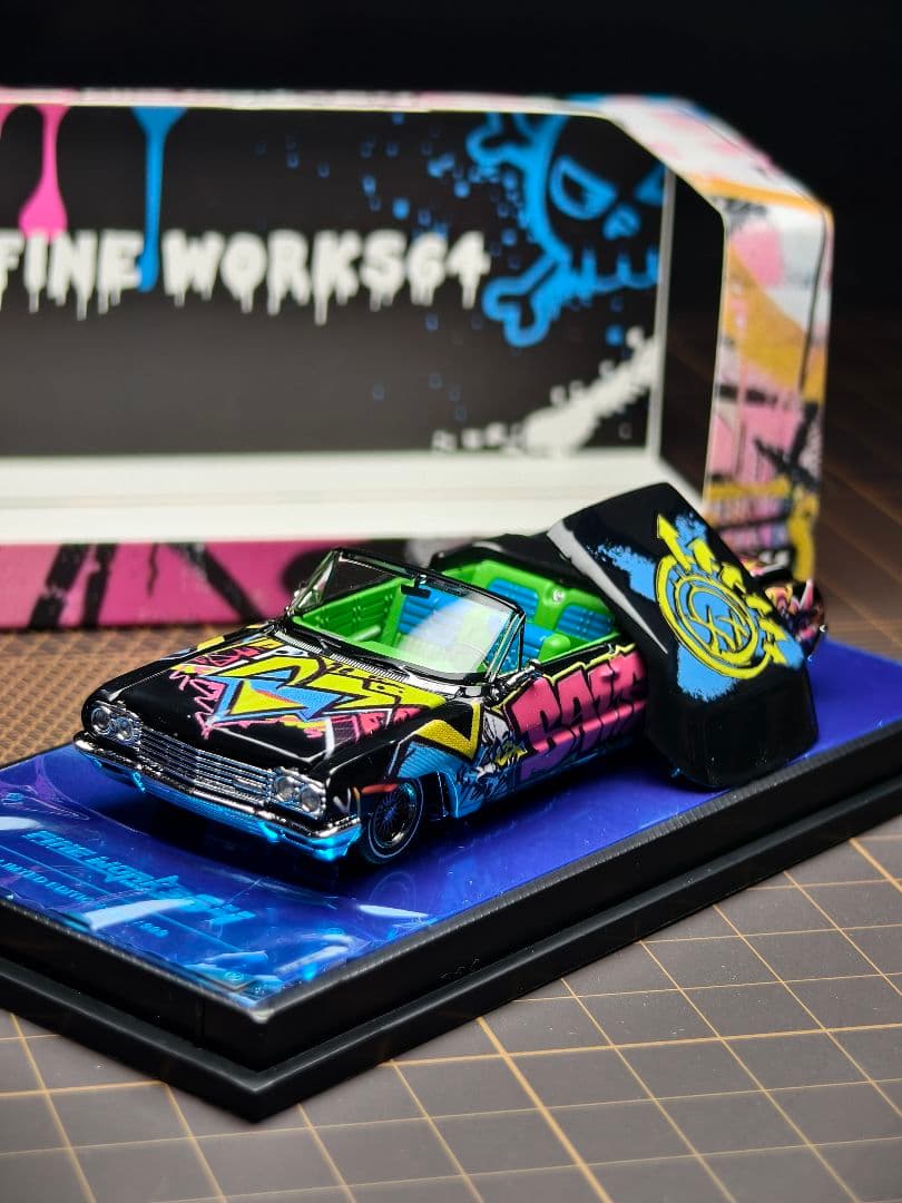 新品 FINE WORKS 1/64 Lowrider Convertible