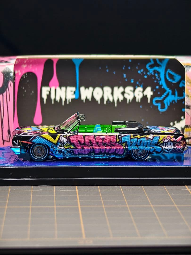 新品 FINE WORKS 1/64 Lowrider Convertible