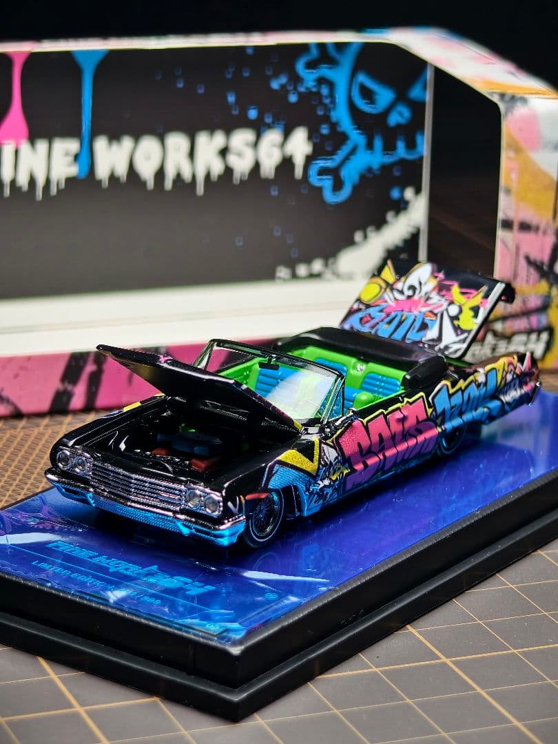新品 FINE WORKS 1/64 Lowrider Convertible