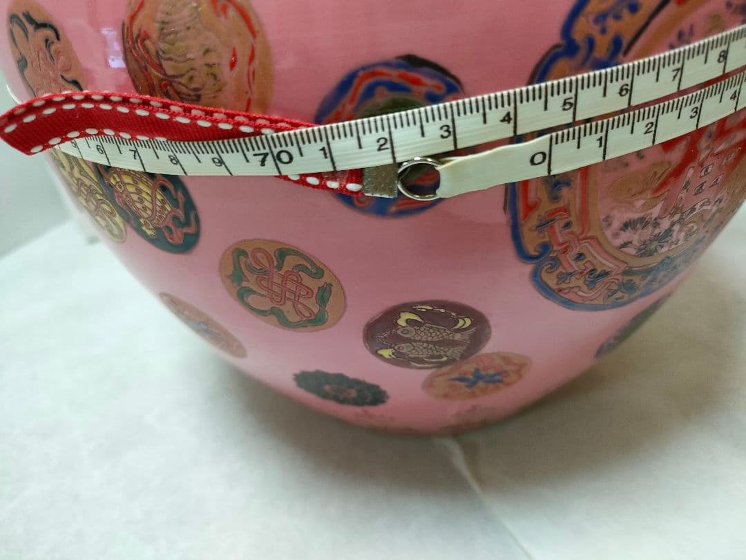 中国美術 古玩 大清乾隆年製　壺　瓢箪形　　福寿　縁起物　陶器　置物　色絵