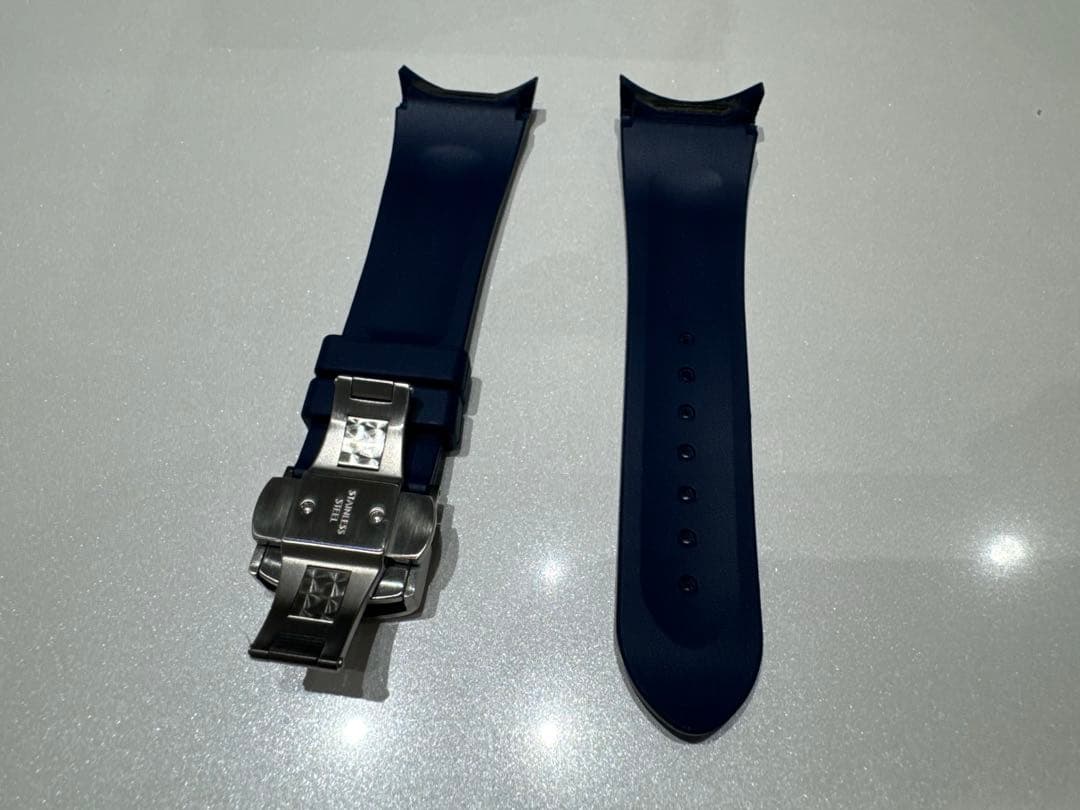【ほぼ未使用】EDOX 01122 用ラバーベルト ネイビー