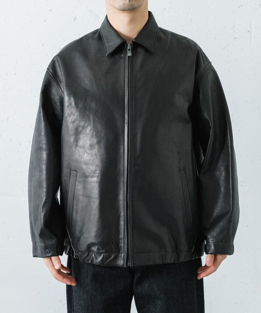 ジャケット・アウター semoh Horse Leather Zip Blouson