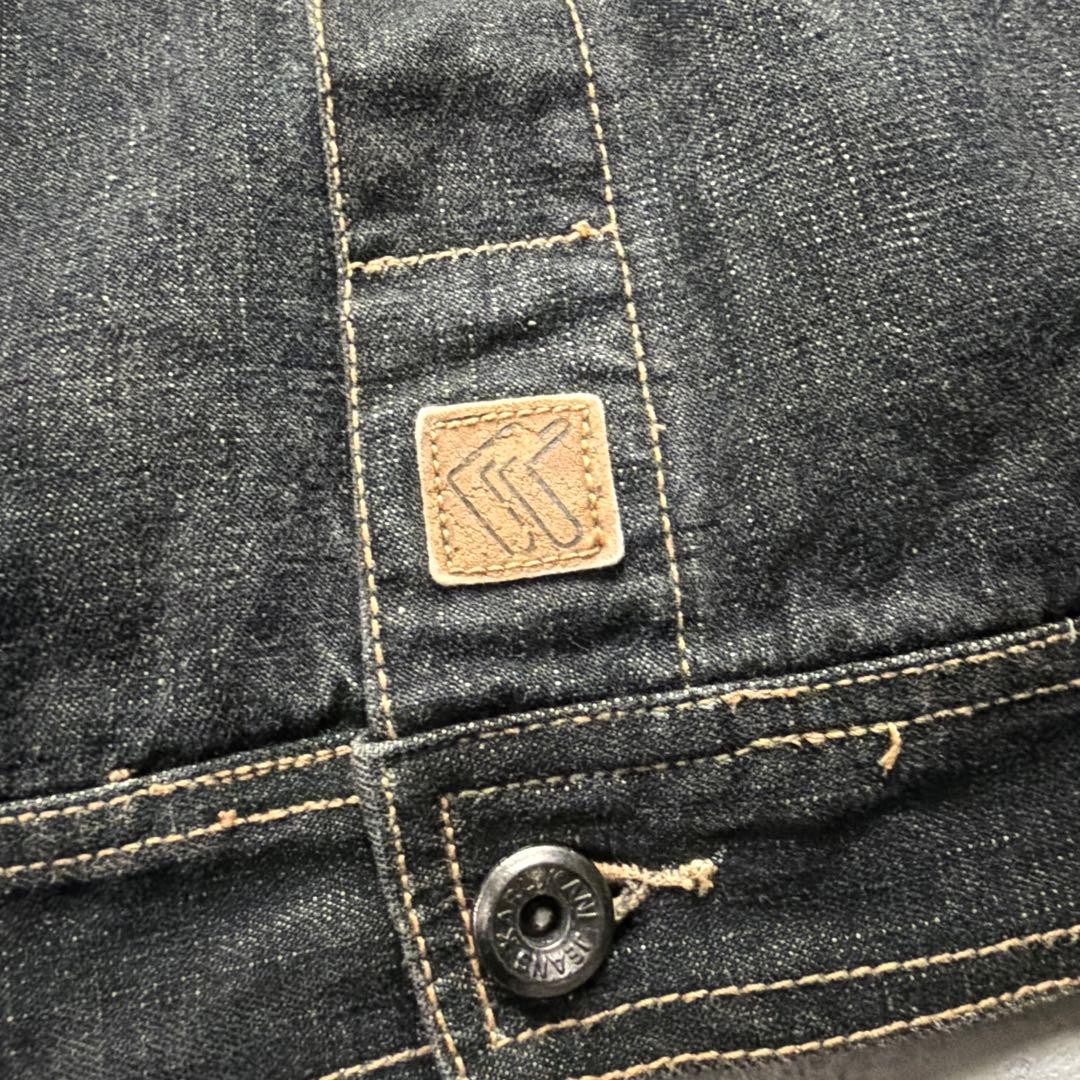 00s karl kani デニムジャケット ブラックデニムビックサイズ XL