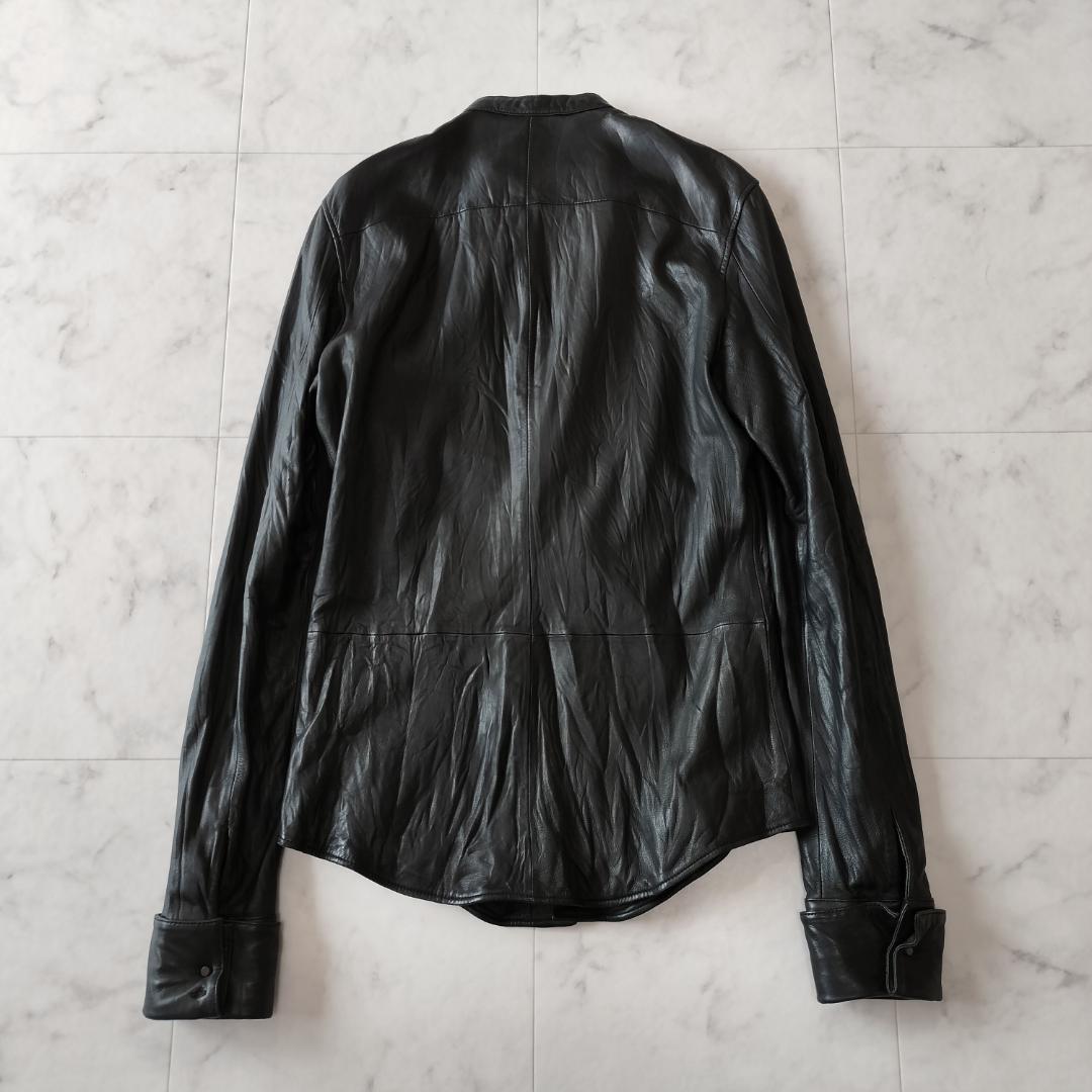希少 初期 JULIUS 04AW レザーシャツジャケット 2 レザージャケット