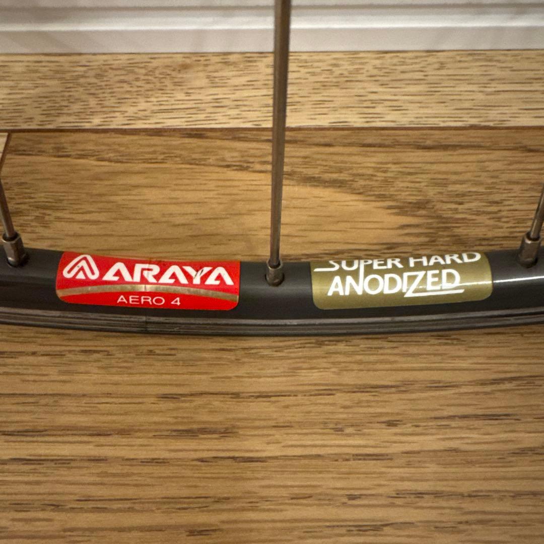 ARAYA AERO 4 リム　DURA-ACE 7700ハブ　フロントホイール