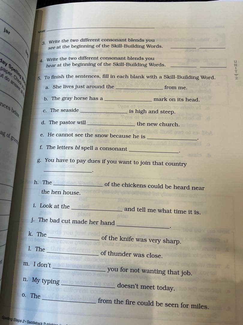 洋書　Spelling steps 4冊　Saddleback