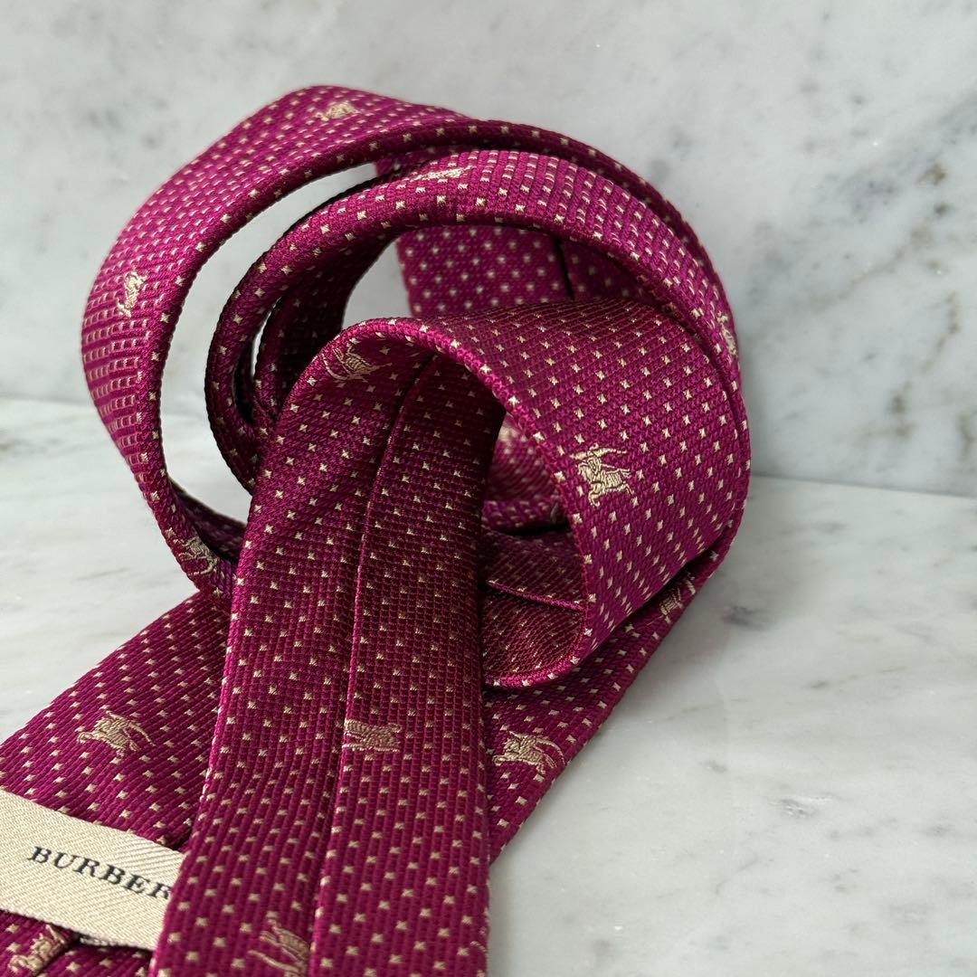新品 未使用 BURBERRY バーバリー ネクタイピン ドット ホース ロゴ