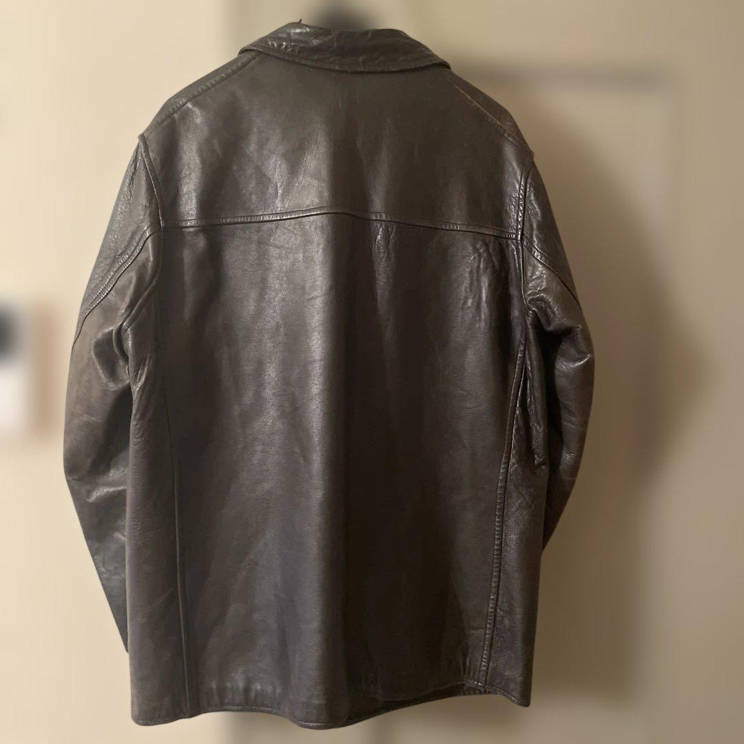 70s フランス製　M.I.C Cuir レザージャケット ブラック