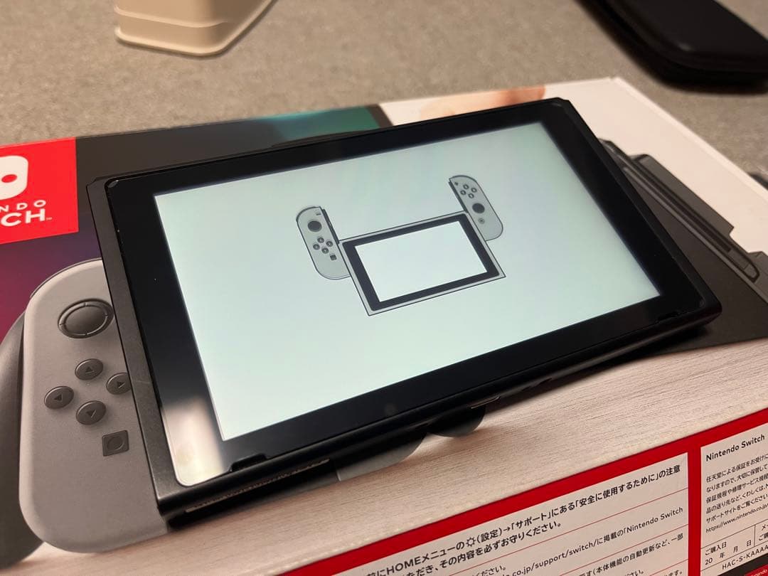 あ*様 【箱有】Nintendo Switch 旧型 本体 グレー プロコン付