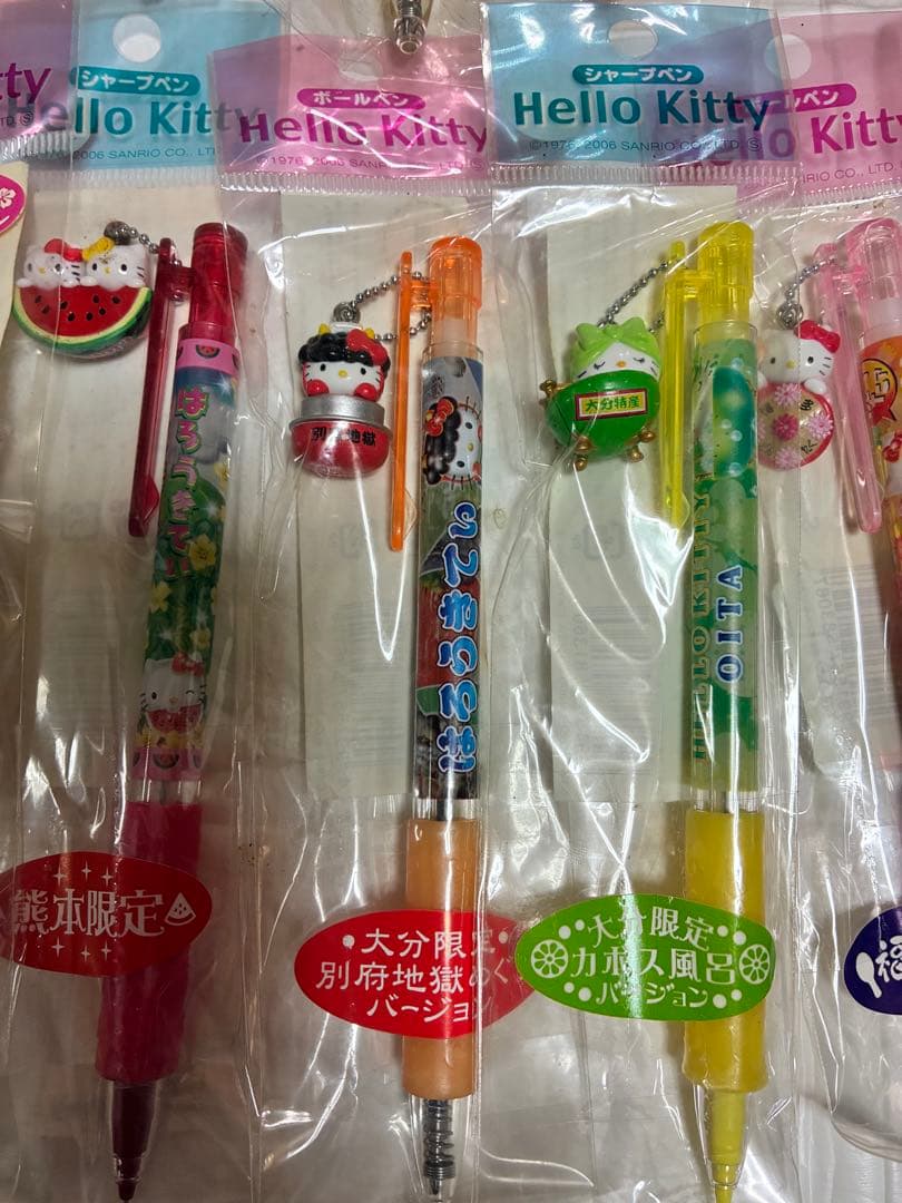 く*う様 ご当地キティ　ボールペン　シャープペンシル　26本　レトロ