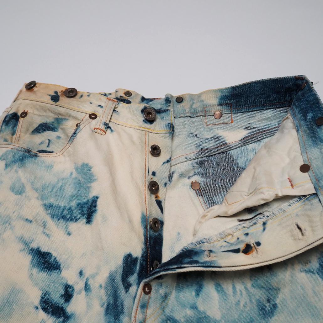 一点物 BOWERY BLUE MAKERS ブリーチデニムセットアップ