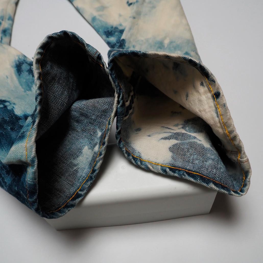 一点物 BOWERY BLUE MAKERS ブリーチデニムセットアップ