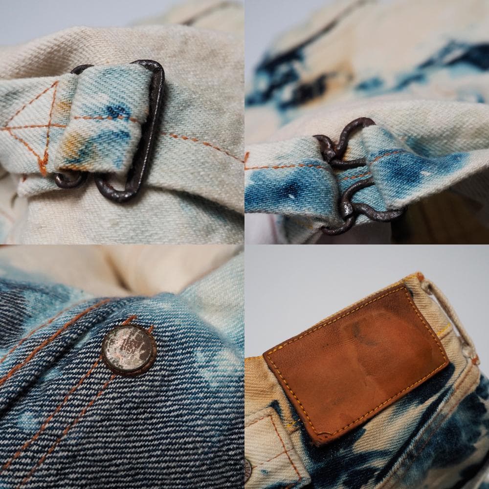 一点物 BOWERY BLUE MAKERS ブリーチデニムセットアップ