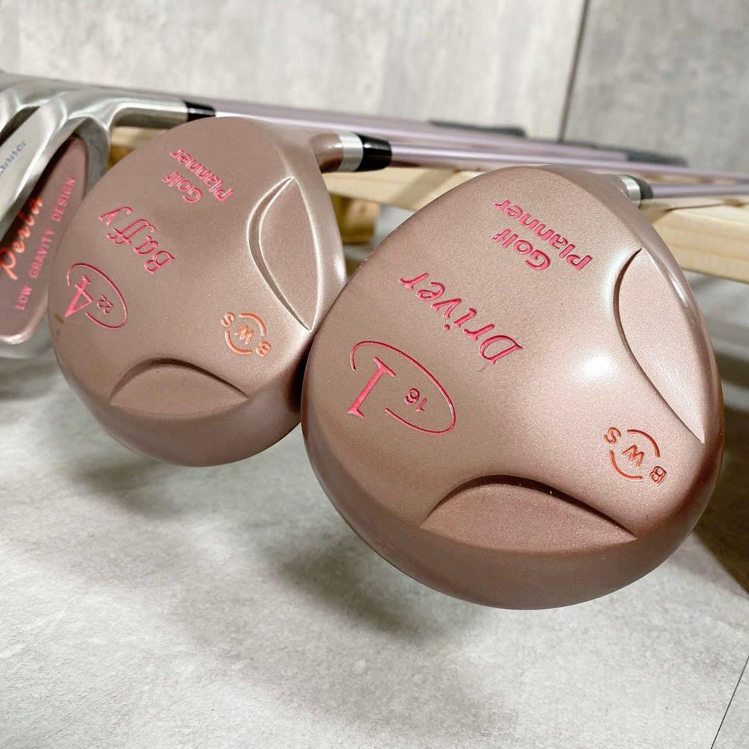 T506 ジャンク ゴルフクラブ レディース セット 8点 ピンク 初心者 入門