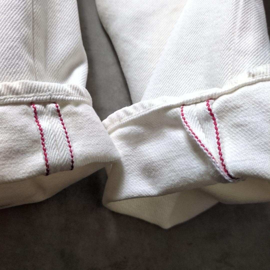 IRON HEART 21oz 赤耳 ホワイト デニムパンツ 32
