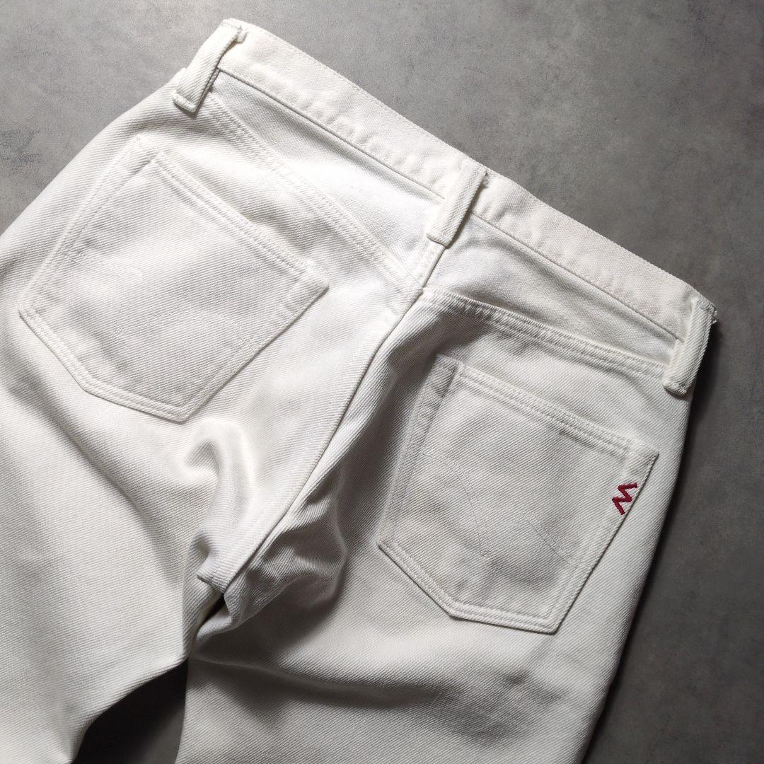 IRON HEART 21oz 赤耳 ホワイト デニムパンツ 32