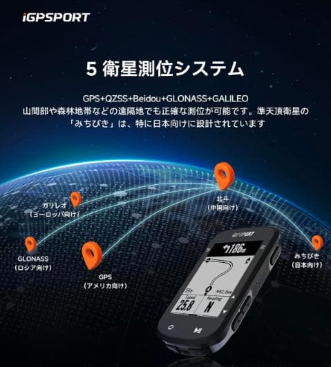 新品未開封【iGPSPORT】BSC200　サイコン(ルートナビ機能）フルセット
