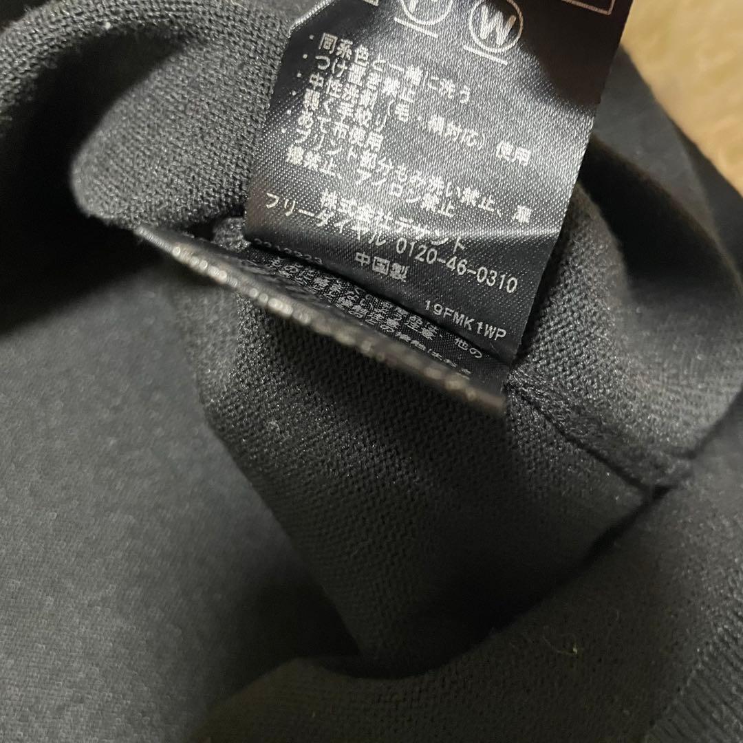 DESCENTE GOLF デサントゴルフブラック ニット　黒　袖ロゴ長袖