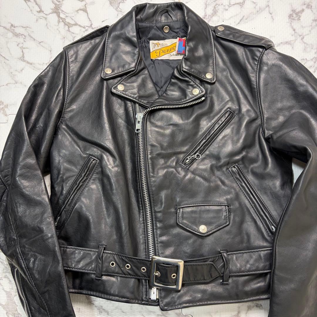 【米国製】schott ダブルライダース 118 40size カウハイド 黒
