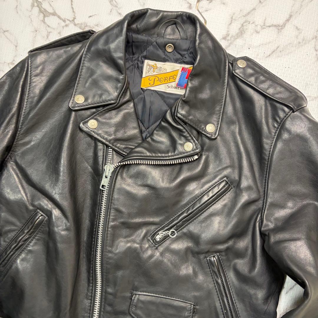【米国製】schott ダブルライダース 118 40size カウハイド 黒