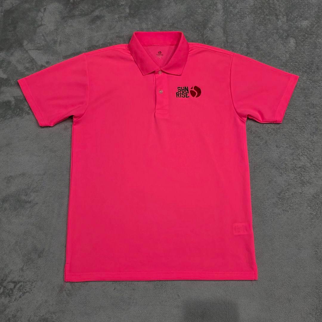 SANRISE　サンライズ　ポロシャツ　L　ピンク　GOLF　ゴルフ