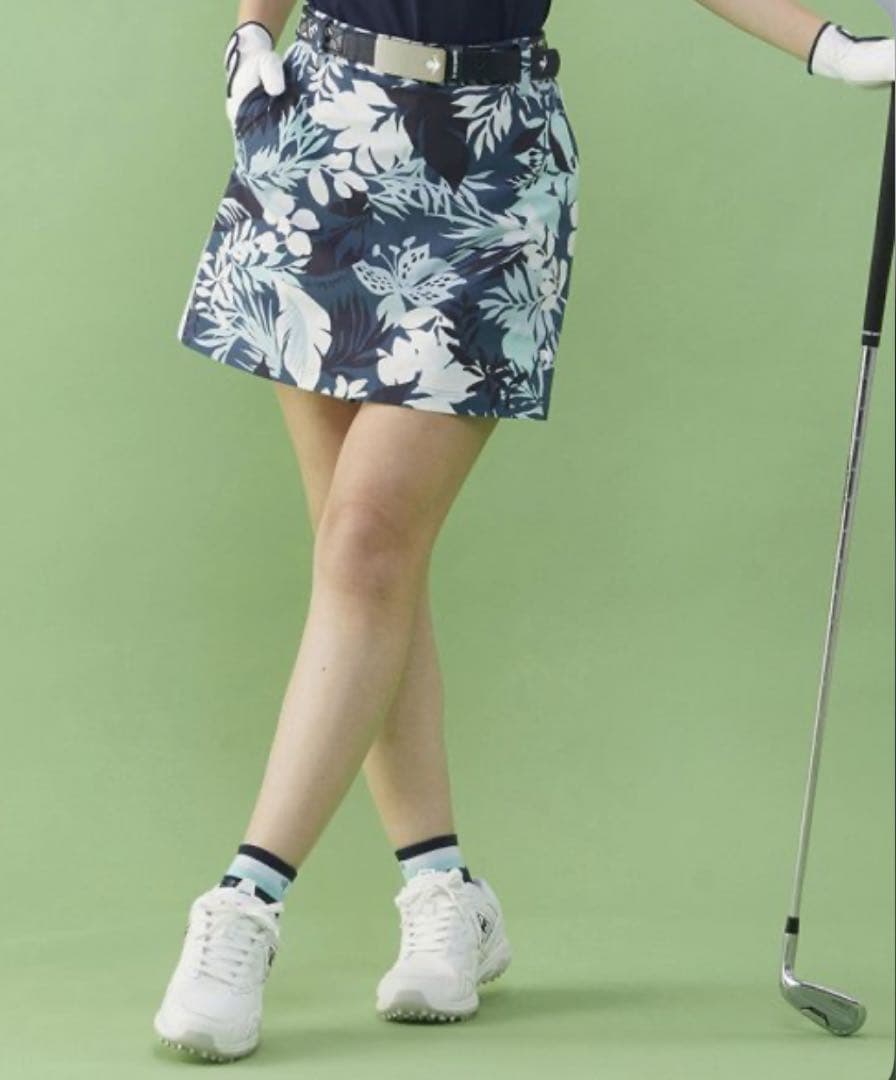 S【池田エライザ着用】　ルコックスポルティフゴルフ ボタニカル柄ショートパンツ