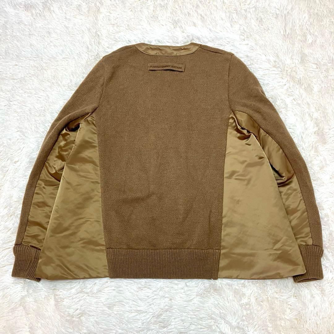 マスターバニーエディション ニット×ナイロンツイル 中綿 Aライン ジャケット