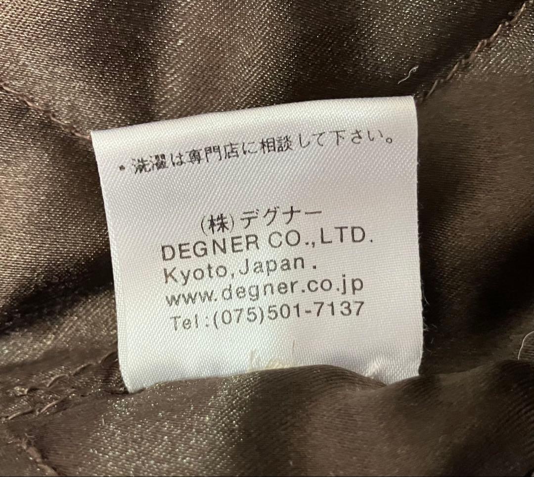 DEGNER ライダースレザージャケット　M程度ブラウン